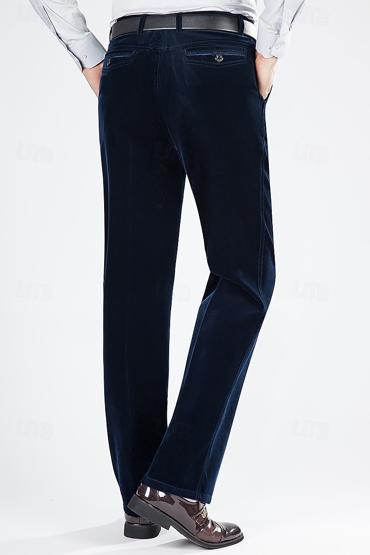 Per uomo pantaloni della tuta Pantaloni di velluto a coste Pantaloni Pantaloni da completo Tasche Liscio Comfort Traspirante Esterno Giornaliero Per uscire Di tendenza Informale Nero Rosso del 2026 a $24.99 –P8