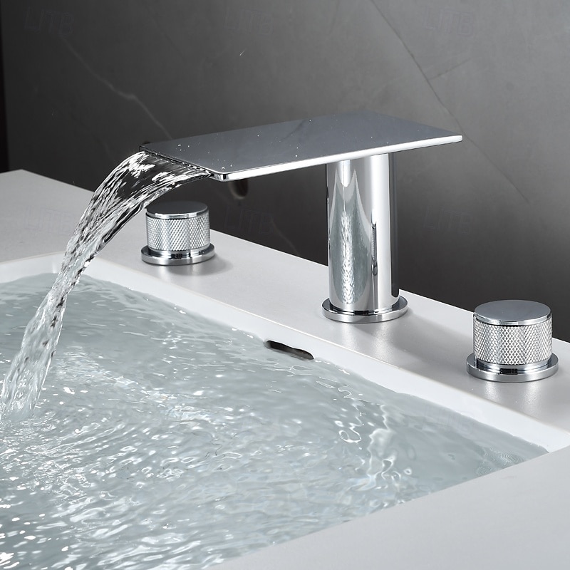 Vaskekran for baderom - Foss galvanisert Montere Utsiden Enkelt håndtak tre hullBath Taps 2025 - $178.99 –P7