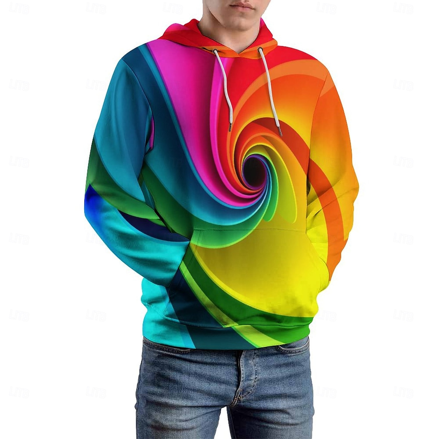 Homme Graphic Sweat à capuche Sweats à Capuche Sweat-shirt Sweat à capuche manche longue Sweat à capuche Capuche Mode 3D effet Vacances Vêtement de rue Jaune Impression 3D Imprimé Toison Hiver de 2025 ? $30.99 –P1