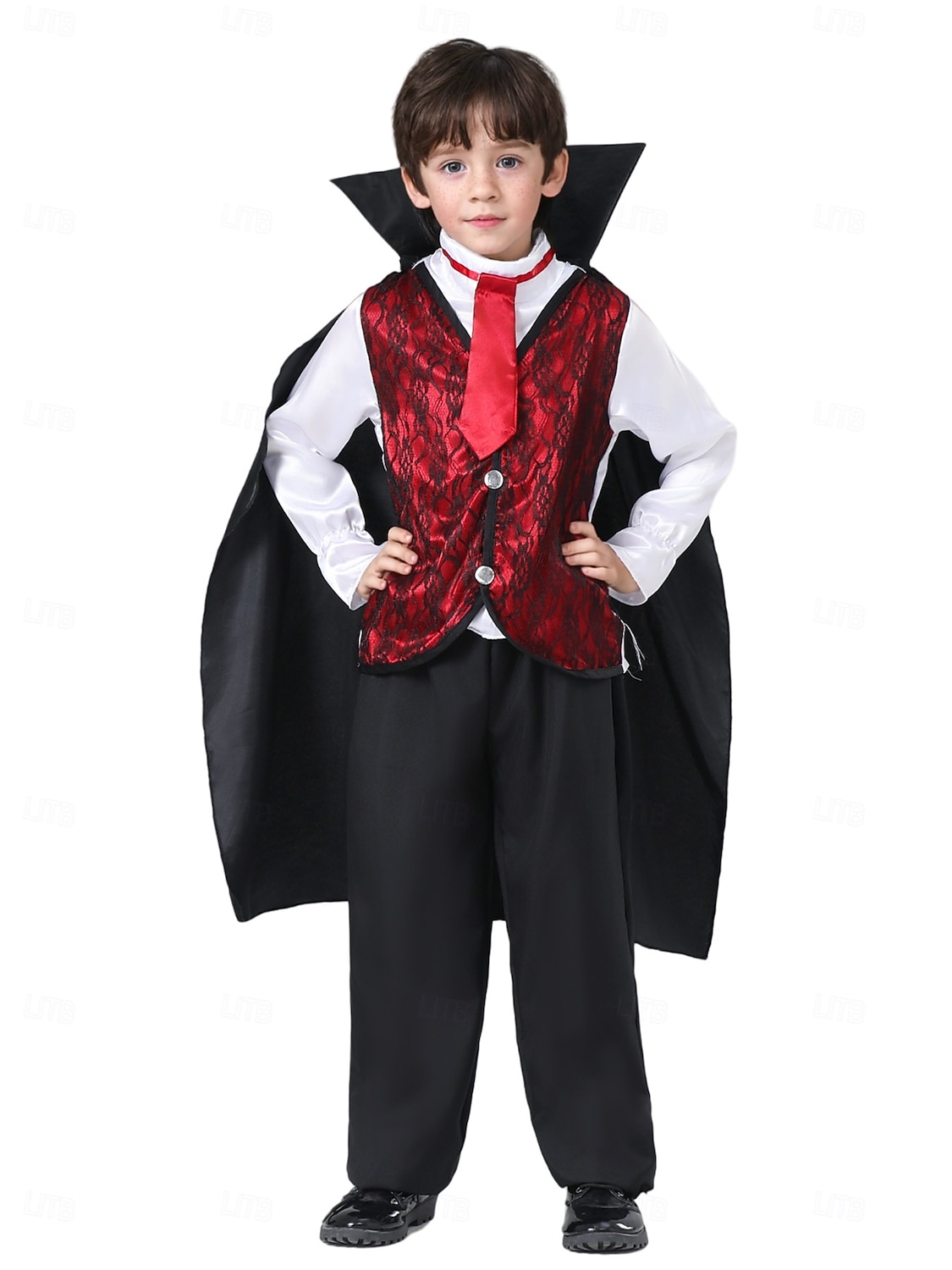 Upír předvečer Všech svatých Kostým Středověké Dětské Chlapecké Karneval Plesová maškaráda Jednoduché Halloweenské kostýmy Oblékněte se 2025 - $43.99 –P4