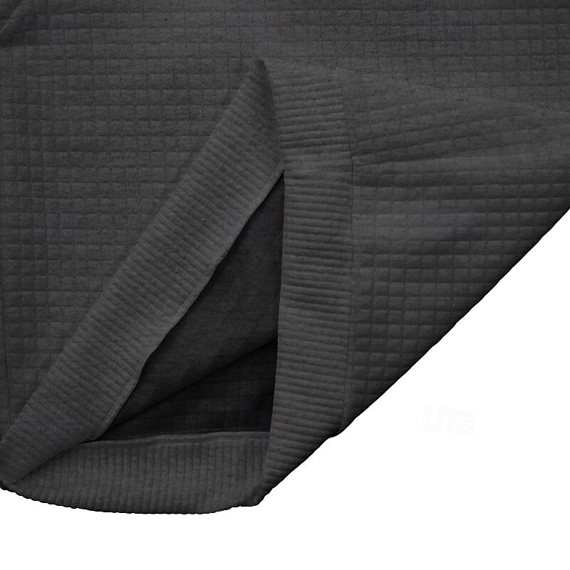 Hombre Sudadera Negro Blanco Verde Ejército Caqui Gris Cuello Mao Bloque de color Retazos Deporte Diario Festivos Texturizado Ropa de calle Básico Casual Primavera & Otoño Ropa Sudaderas con capucha 2025 - $24.99 –P7