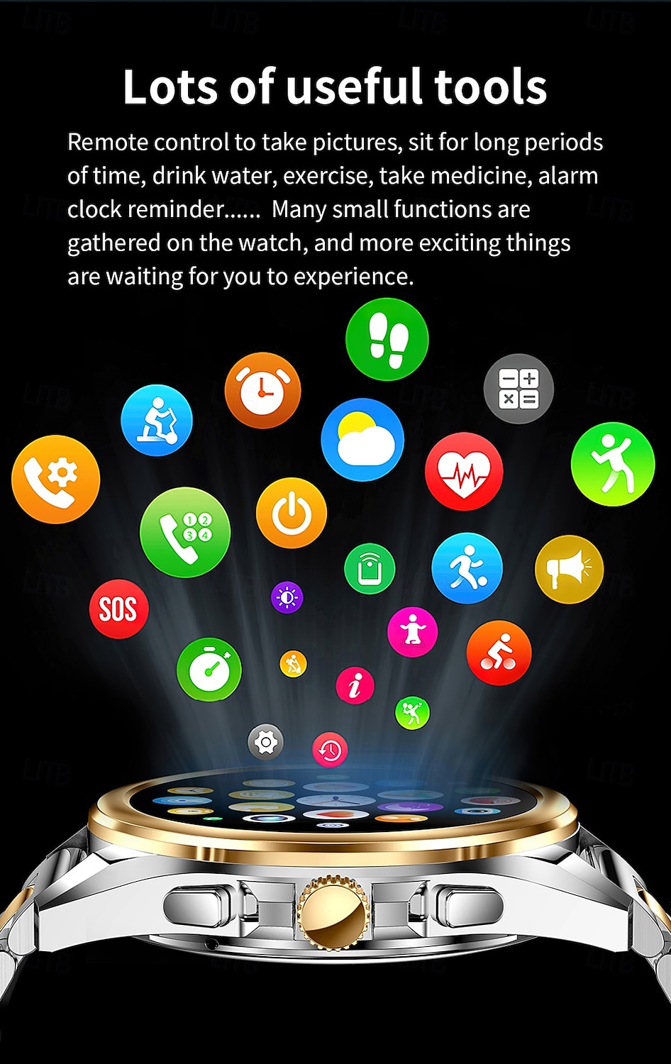 iMosi KC83 Smart Watch 1.43 inch Smartwatch Fitness Running Watch Bluetooth Pedometer Call Reminder Activity Tracker Compatible with Android iOS Women Men Hands-Free Calls Waterproof Media Control IP 2025 - $68.99 –P16