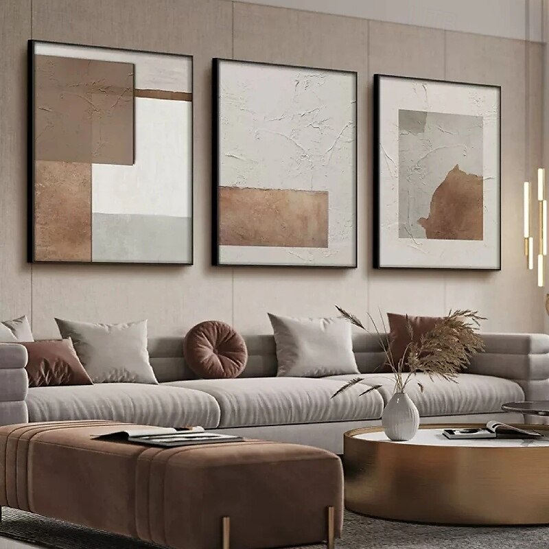 große Größe handgemaltes Ölgemälde handgemachtes beige braunes Gemälde braunes Wabi Sabi Kunstwerk strukturiertes Ölgemälde beige Ölgemälde braun abstraktes Ölgemälde Leinwandkunst moderne Dekorkunst 2025 - $125.99 –P1