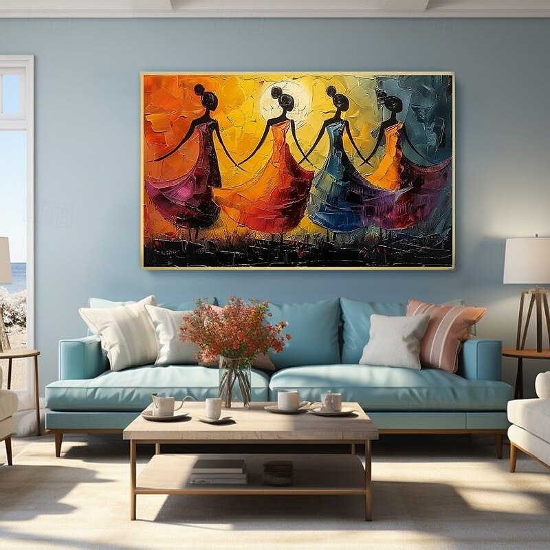 balletdansers olieverfschilderij handgeschilderd canvas kunst sierlijke metgezellen abstract schilderij van twee vrienden moderne inrichting handgemaakte minimalistische kunstwerk olieverfschilderij 2025 - $75.99 –P1