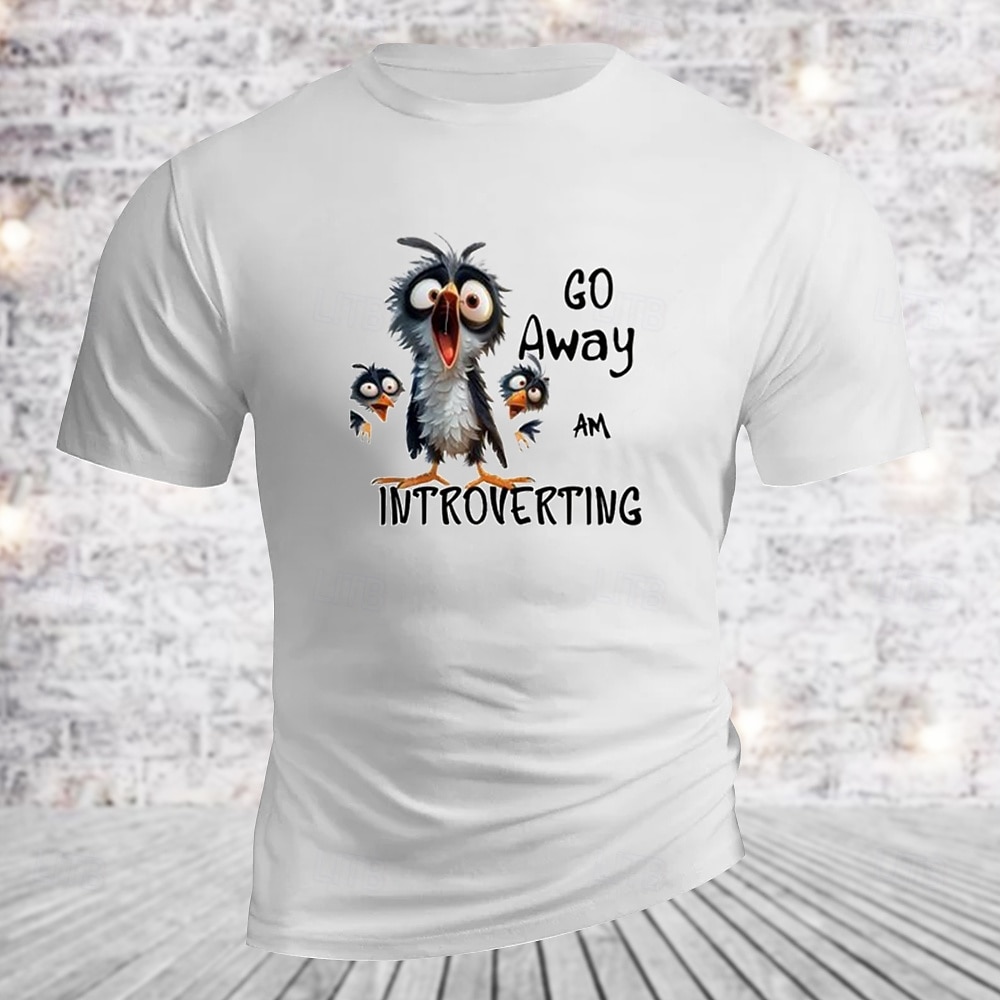 T-shirt da uomo Vai via sto introvertendo umoristica grafica sullo stile di vita a maniche corte del 2026 a $17.49 –P1