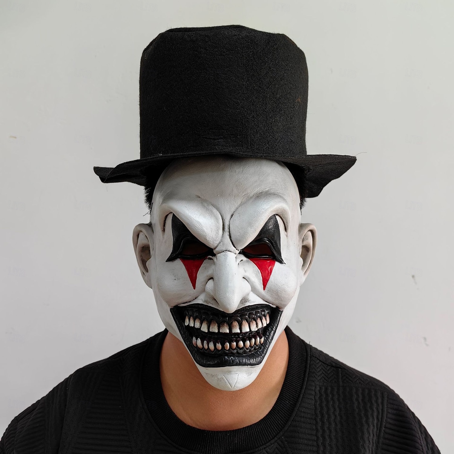 Halloween Der Narr Karnevalsmaske Maske Haloween Figuren Erwachsene Herren Damen Unisex Grusel Gruseliges Kostüm Halloween Karneval Einfaches Karnevalskostüm 2025 - $25.99 –P1