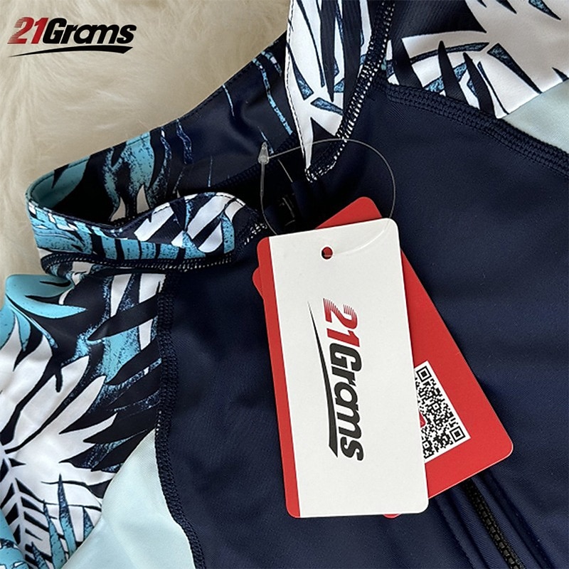 21Grams Naisten Rashguard-uimapuku UV-aurinkosuojaus UPF50+ Kevyt Pitkähihainen Kokopuku Uimapuku Etuvetoketju Boyleg-alushousut Uinti Lainelautailu Hiekkaranta Vesiurheilu Kesä Kevät Syksy 2025 - $27.99 –P14