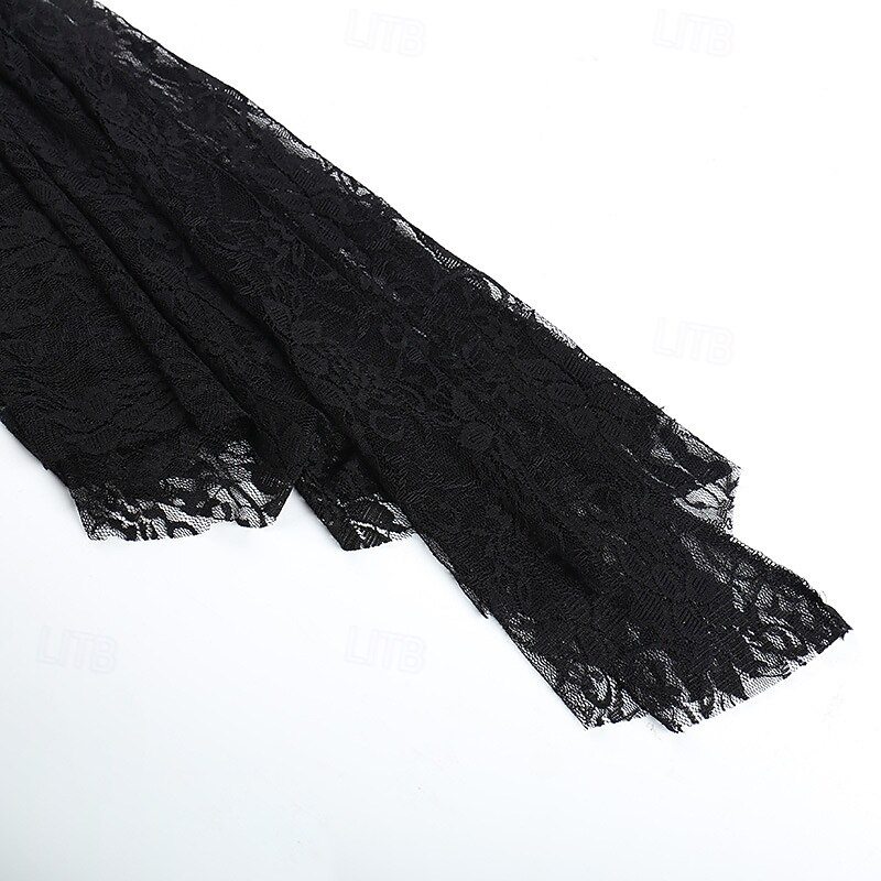 Retrò Vintage Gothic Lolita Mascherata Scialli Ragazza gotica Pizzo Costume Per donna Fantasia Stile Steampunk Mascherata Festa / Sera Adulti Scialle del 2026 a $28.99 –P8