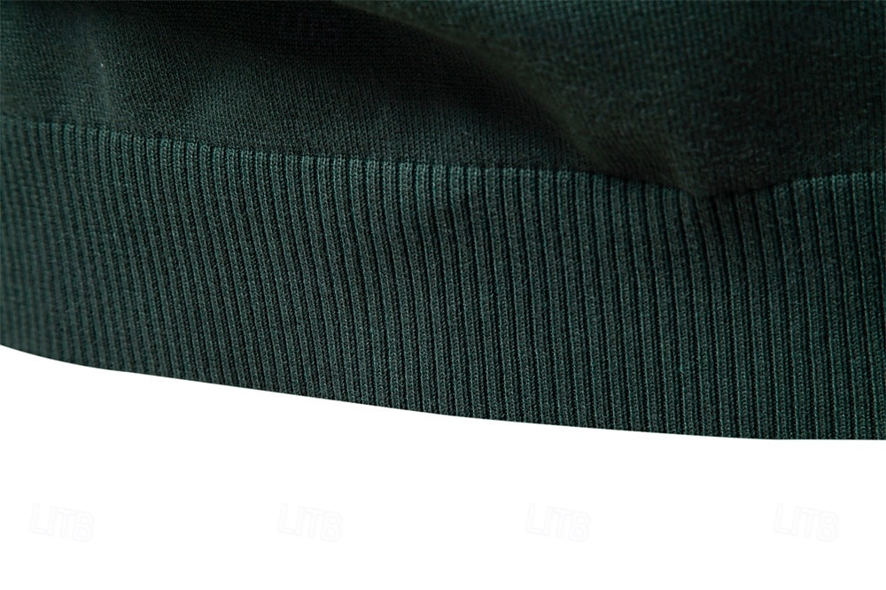 Herren Pullover Reißverschluss-Pullover Gerippt Stricken Normale Oberteile Reißverschluss Einfarbig Gerollter Kragen Strickware Täglich Outdoor Sport & Outdoor Bekleidung Frühling & Herbst Schwarz 2025 - $25.99 –P3