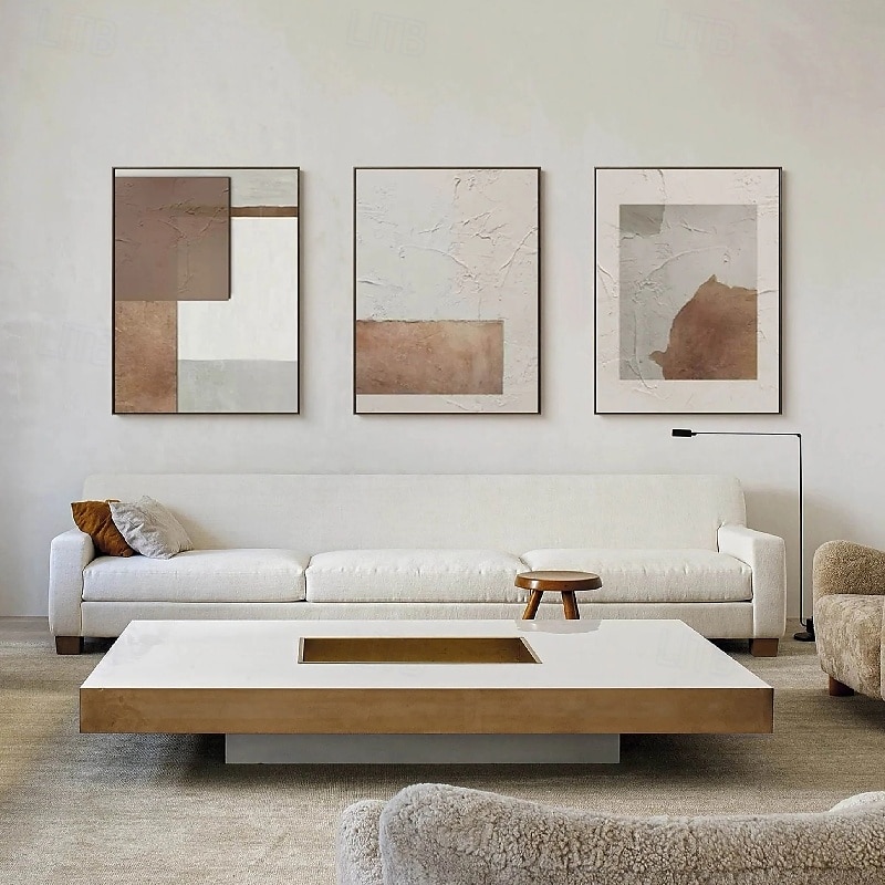 große Größe handgemaltes Ölgemälde handgemachtes beige braunes Gemälde braunes Wabi Sabi Kunstwerk strukturiertes Ölgemälde beige Ölgemälde braun abstraktes Ölgemälde Leinwandkunst moderne Dekorkunst 2025 - $125.99 –P5