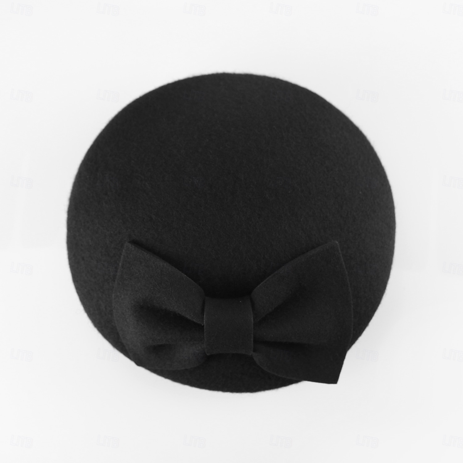 Hats 100% Wool Beret Hat Saucer Hat Wedding Tea Party Elegant Wedding With Bowknot Pure Color Headpiece Headwear 2025 - $39.99 –P15