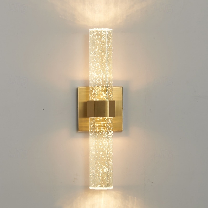 aplice interioare cu led rază caldă 40cm 1w aur aplic de perete de cristal postmodern de vanitate lumini montate pe perete iluminat de perete pentru spălat baie oglindă noptieră aplice de perete 2025 - $116.99 –P4