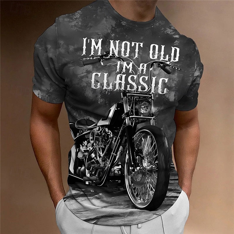 Pánské Grafika Motor Tričko Motocyklové tričko Krátký rukáv tričko 3D tisk Tričkový Košile Vinobraní Módní Designové Venkovní Denní Sport 1 2 3 Jaro léto Oblečení S M L XL 2XL 3XL 2025 - $17.99 –P6