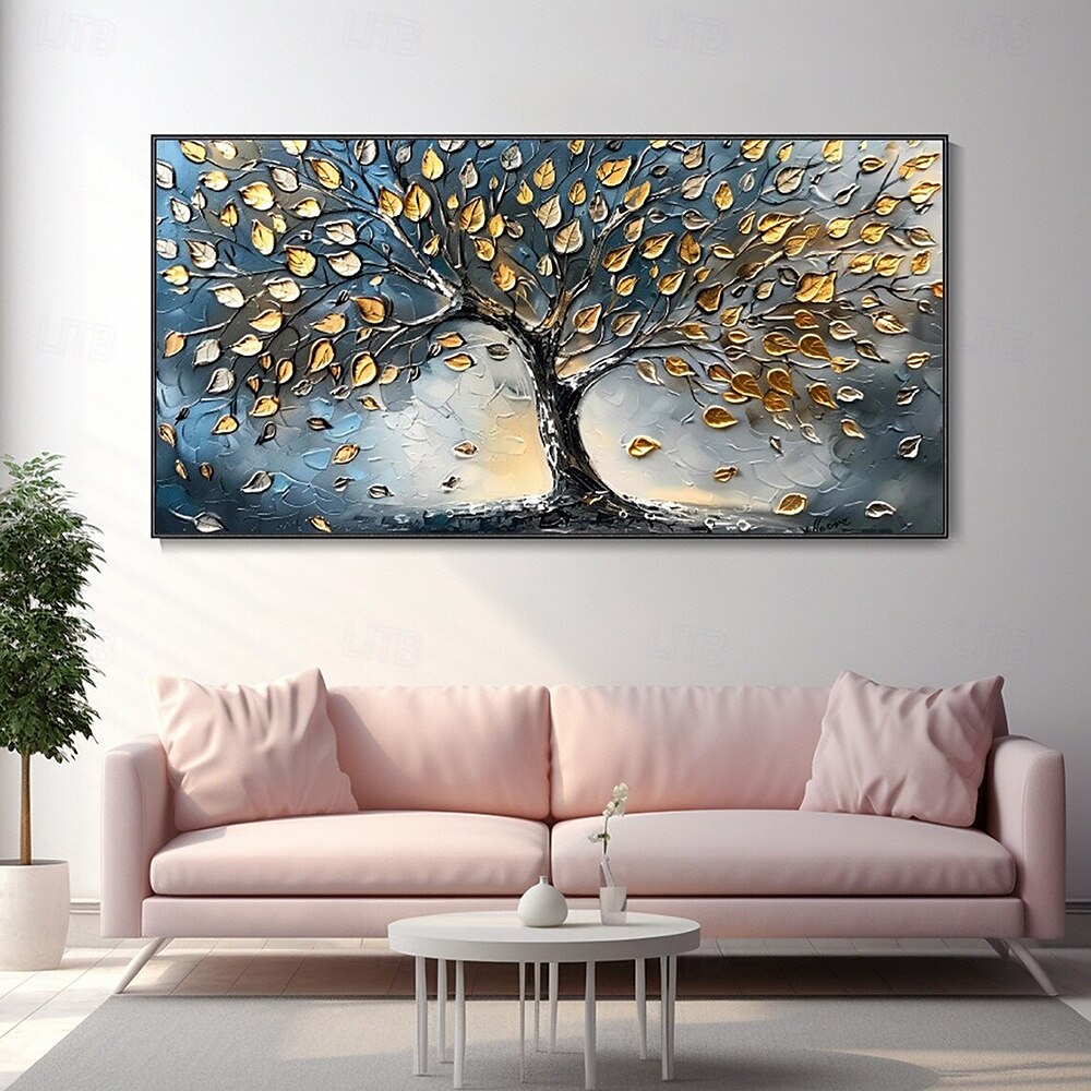 Mintura Handmade 3D Tree Texture Oil Paintings On Canvas Wall Art Decoration Modern Abstract Landscape Picture For Home Decor Rolled Frameless Unstretched Painting 2025 - $75.99 –P1
