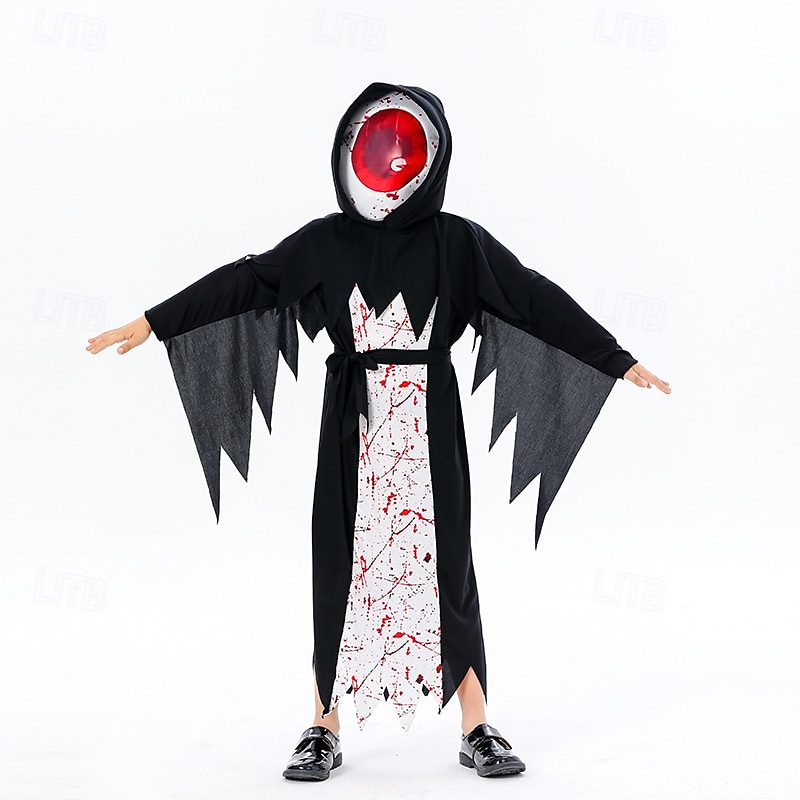 Smrtka předvečer Všech svatých Kostým Strašidelný kostým Dětské Chlapecké Dívčí Karneval Plesová maškaráda Večírek Jednoduché Halloweenské kostýmy Oblékněte se 2025 - $24.99 –P3