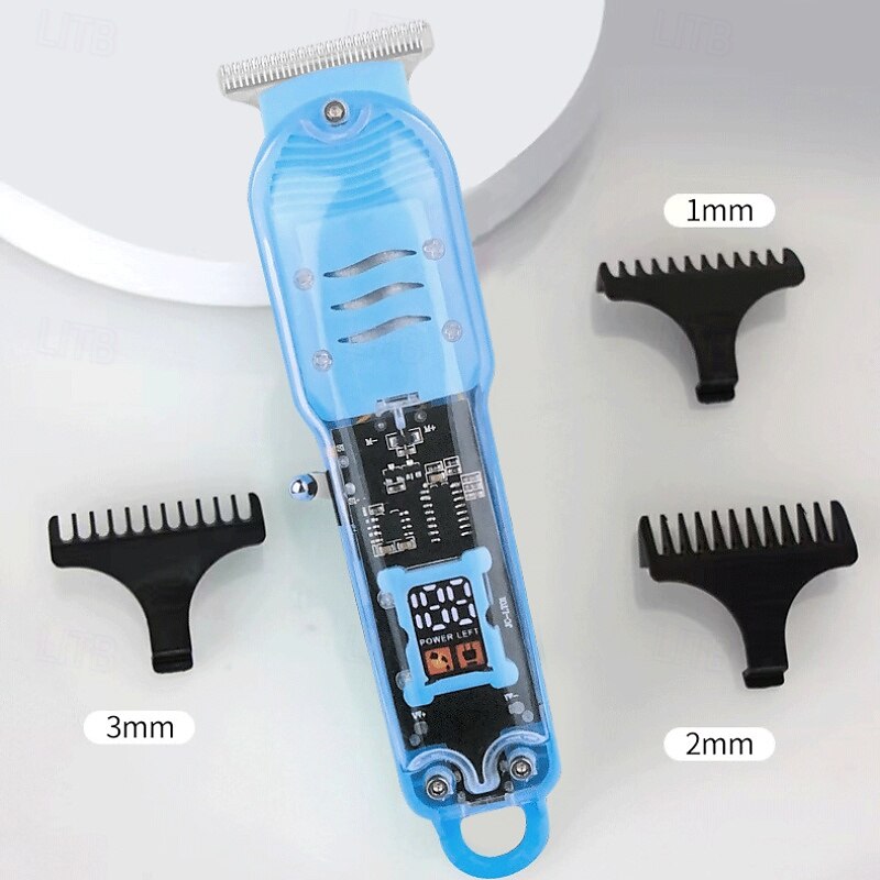 צג דיגיטלי lcd נטענת קוצץ חשמלי שקוף קוצץ שיער חשמלי קוצץ שיער קוצץ שיער חשמלי שקוף מקצועי 2025 - $19.99 –P5