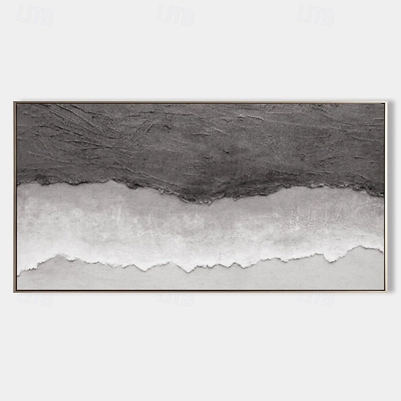 obraz olejny ręcznie malowany beżowy wabi sabi obraz olejny ręcznie malowane dekoracje ścienne szary beżowy malarstwo abstrakcyjne duży minimalistyczny wall art beżowy teksturowane płótno malarstwo 2026 - $69.99 –P6