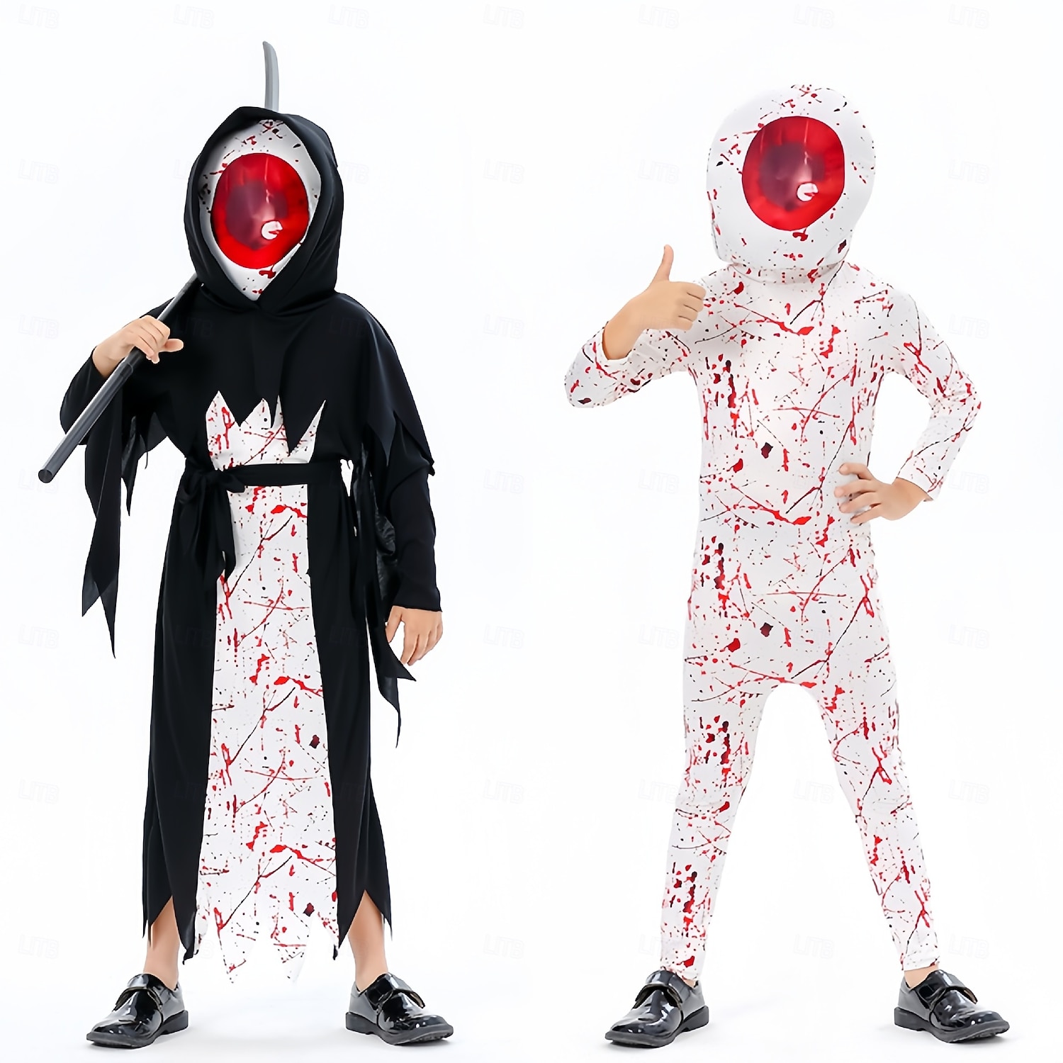 Smrtka předvečer Všech svatých Kostým Strašidelný kostým Dětské Chlapecké Dívčí Karneval Plesová maškaráda Večírek Jednoduché Halloweenské kostýmy Oblékněte se 2025 - $24.99 –P2