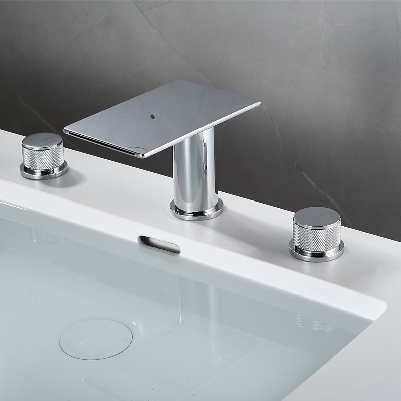 Vaskekran for baderom - Foss galvanisert Montere Utsiden Enkelt håndtak tre hullBath Taps 2025 - $178.99 –P5