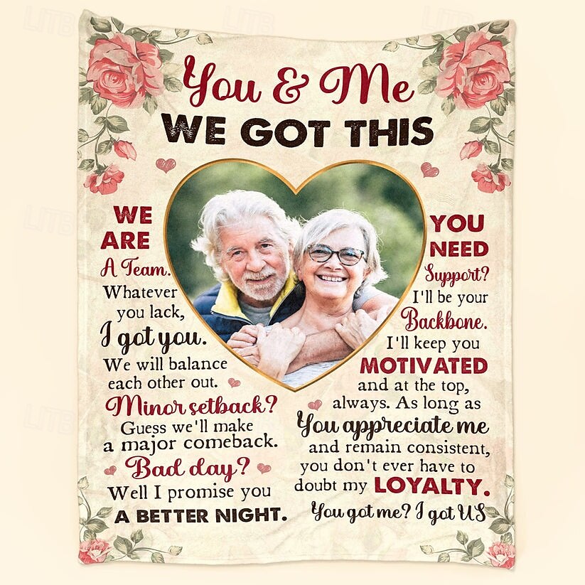Customized Blanket Personalized Gifts Bonded by Memories Personalized Photo Blanket for Team Pride 2025 - $30.99 –P7