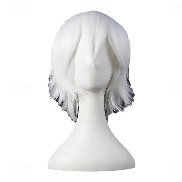 parrucche sintetiche corte anime lisce con frangia, parrucca cosplay per feste in costume anime resistente alle alte temperature per uomini e donne del 2025 a $12.99 –P2
