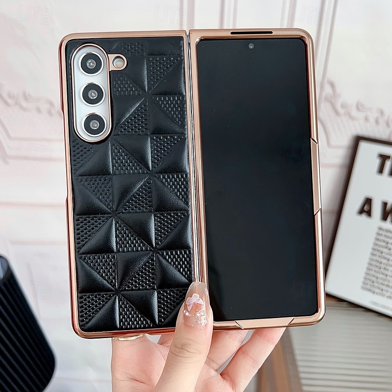телефон Кейс для Назначение SSamsung Galaxy Z Fold 5 Z Fold 4 Z Fold 3 Кейс на заднюю панель Защита от удара броня Покрытие ПК Кожа PU 2025 - $19.99 –P7