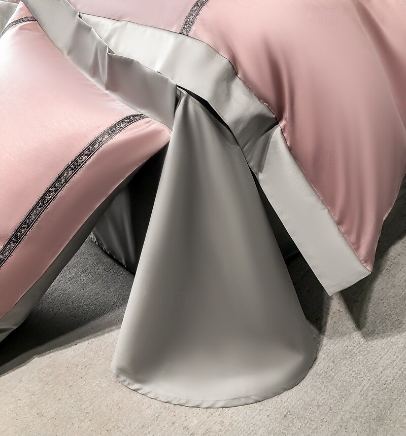 Conjunto de cama com capa de edredom de 4 peças, 100% algodão orgânico, tecido macio e respirável, inclui capa de edredom e fronhas para um sono confortável de 2025 por $150.99 –P13