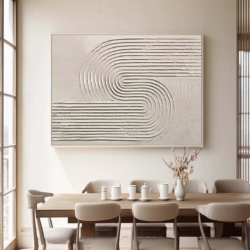 stor handgjord abstrakt grå målning handgjord abstrakt oljemålning handmålad beige målning handgjord wabi sabi konstverk oljemålning texturerad oljemålning beige oljemålning modern dekoration 2025 - $158.99 –P2