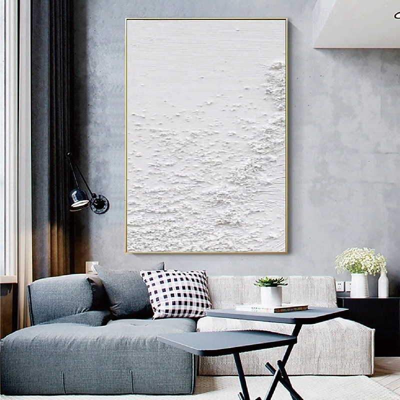 Handmade 3d white wave oil painting Wabi sabi oil painting handmade Wall Art Beige Abstract Painting Canvas A Pair Beige Texture wave painting Wall Art Neutral Abstract Wall Art Wall Decor 2026 - $116.99 –P5