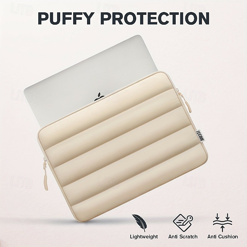Bolsa para portátil, funda para tableta, funda hinchable para tableta, funda compatible con portátil, a prueba de golpes, color sólido 2025 - $23.99 –P2
