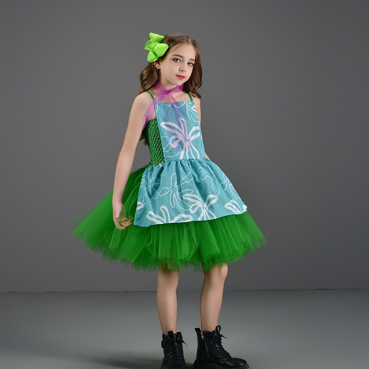Inside Out 2 Principessa Disgusto GIOIA Abiti Costume Tutu Cosplay Cosplay di film for Ragazze Bambini Giornata universale dell'infanzia Mascherata Festa / Sera del 2025 a $31.99 –P4