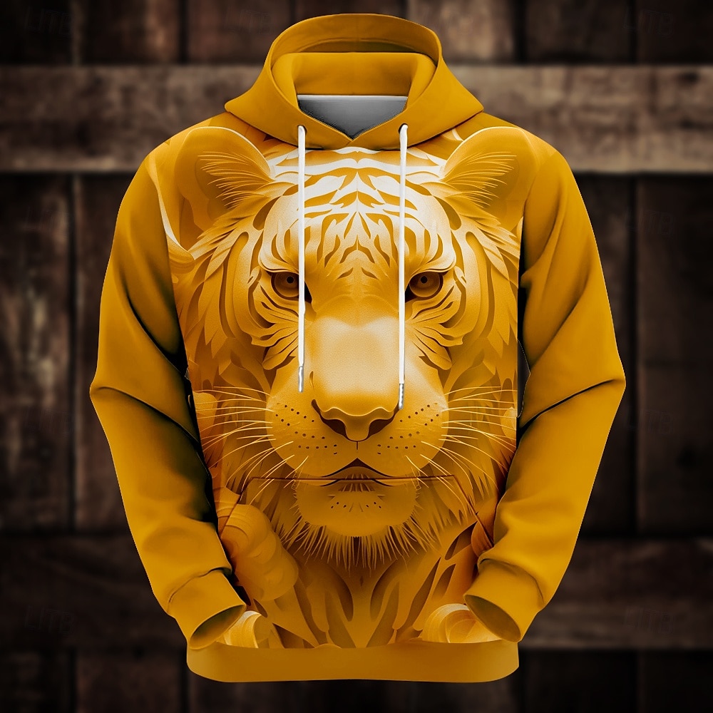 Homme Animal Drôle Sweat à capuche Sweats à capuche Sweatshirt Mode Frais manche longue À capuche Vacances Soirée Blanche Jaune Avec Poches Impression 3D Automne Hiver Designer de 2025 ? $29.99 –P2