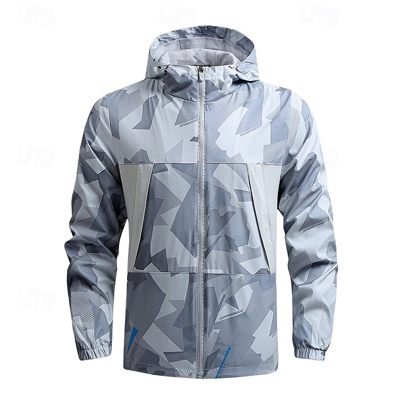 Homens Jaqueta Softshell Jaqueta de Trilha Ao ar livre Côr Camuflagem Proteção Solar A Prova de Vento Secagem Rápida Jaqueta Moletom Zip Completo Viajar Preto Azul Cinzento de 2025 por $42.99 –P6