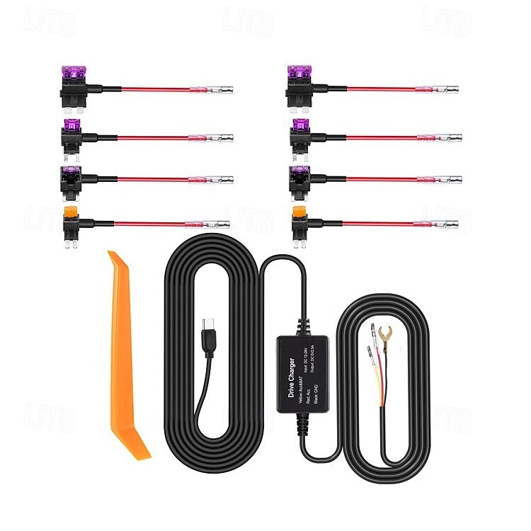 Dash Cam Hardwire Kit Safe Metal Mini USB Hard Wire Kit Wide Compatibility Scratch Resistant for Navigator 2025 - $28.99 –P1