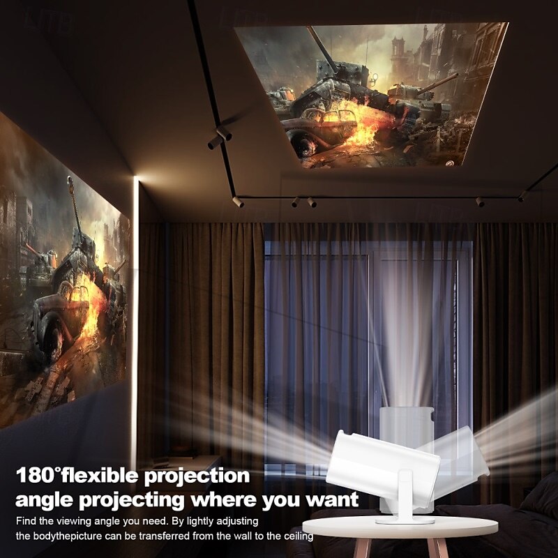 Fabrieksverkoop P30MAX LCD Projector Mini handheld zakformaat draagbaar Videoprojector voor thuisbioscoop 1080P (1920x1080) 150 lm Android Compatibel met: HDMI USB 2025 - $207.99 –P6