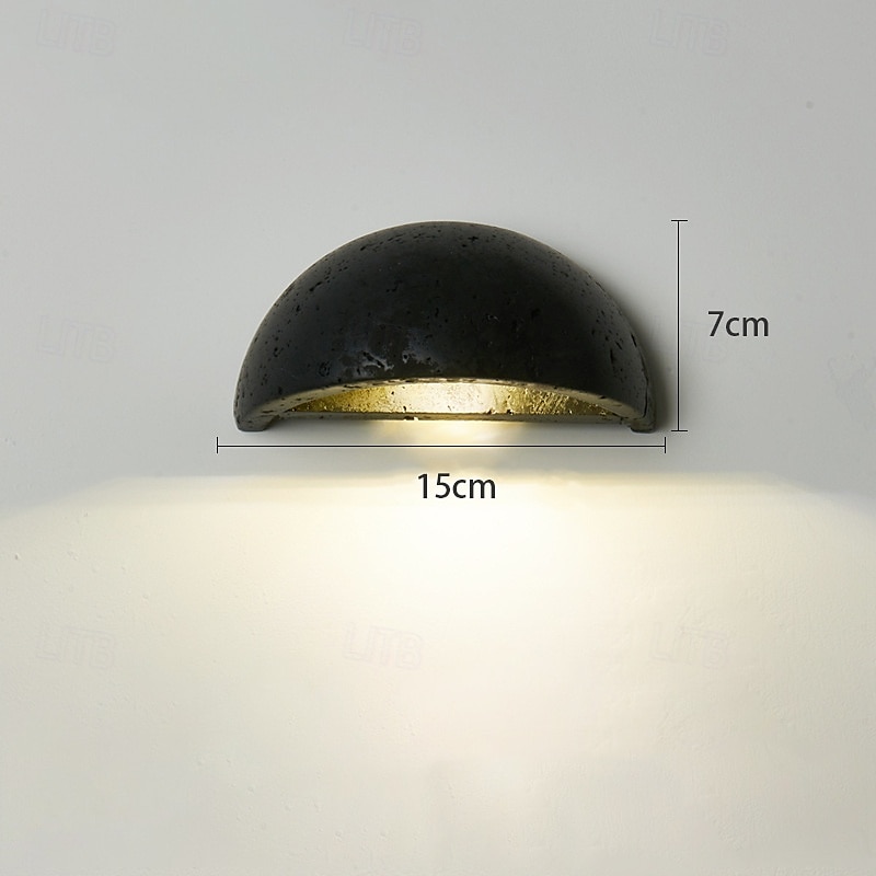 led vnitřní nástěnná svítidla teplá bílá 15cm moderní nástěnné svítidlo z přírodního kamene půlměsíc mramorové nástěnné svítidlo g4 pro ložnici chodba kuchyně 110-240v 2025 - $66.99 –P1