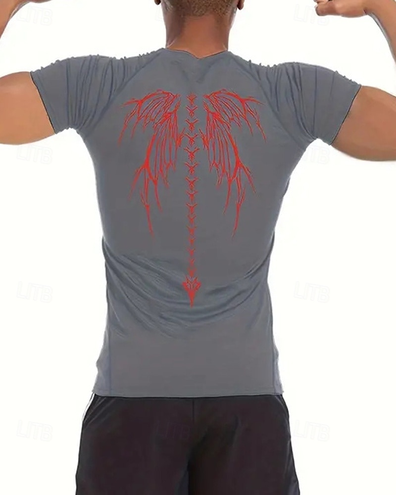 Per uomo Maglia a compressione Maglia atletica Maglietta da Palestra Maglietta Fitness Manica Corta Maglietta Casuale Athleisure Grafico Asciugatura Rapida Alta elasticità Compressione Traspirante del 2025 a $15.49 –P12