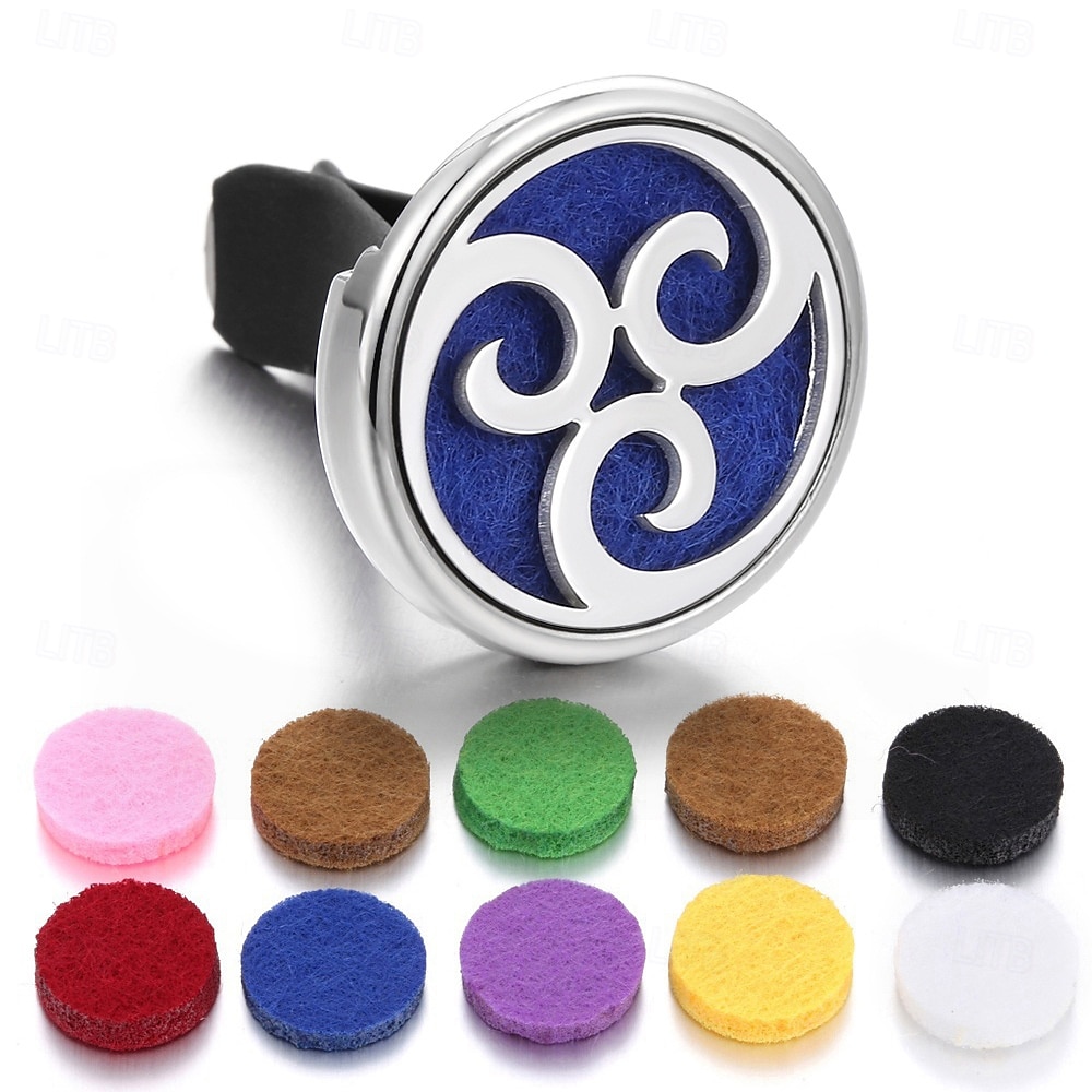 Refillable Car Air Freshener Perfume Diffuser Clip Auto Air Vent Car Interior Accessories Car Aromatherapy Diffuser with 10pcs Pads 2025 - $15.99 –P11