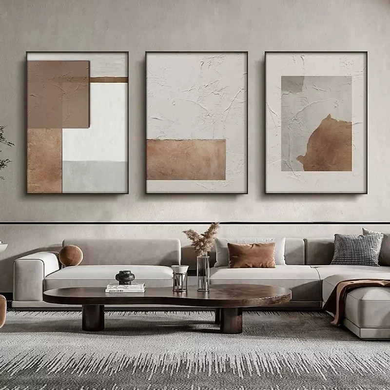 große Größe handgemaltes Ölgemälde handgemachtes beige braunes Gemälde braunes Wabi Sabi Kunstwerk strukturiertes Ölgemälde beige Ölgemälde braun abstraktes Ölgemälde Leinwandkunst moderne Dekorkunst 2025 - $125.99 –P2