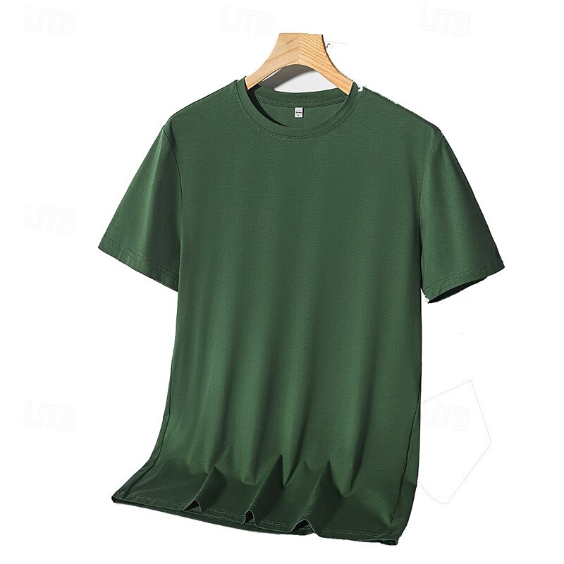 Men's Running T-Shirt Short Sleeve Tee Tshirt Casual Athleisure Breathable Quick Dry Soft Gym Workout Running Walking Sportswear Activewear Solid Colored Dark Grey Black White 2025 - $7.99 –P5
