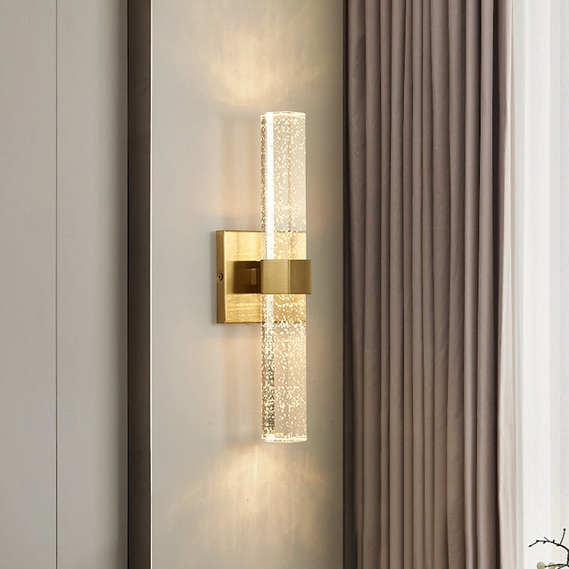 aplice interioare cu led rază caldă 40cm 1w aur aplic de perete de cristal postmodern de vanitate lumini montate pe perete iluminat de perete pentru spălat baie oglindă noptieră aplice de perete 2025 - $116.99 –P6