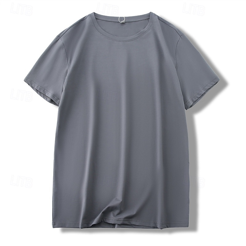 Men's Running T-Shirt Short Sleeve Tee Tshirt Casual Athleisure Breathable Quick Dry Soft Gym Workout Running Walking Sportswear Activewear Solid Colored Dark Grey Black White 2025 - $7.99 –P1