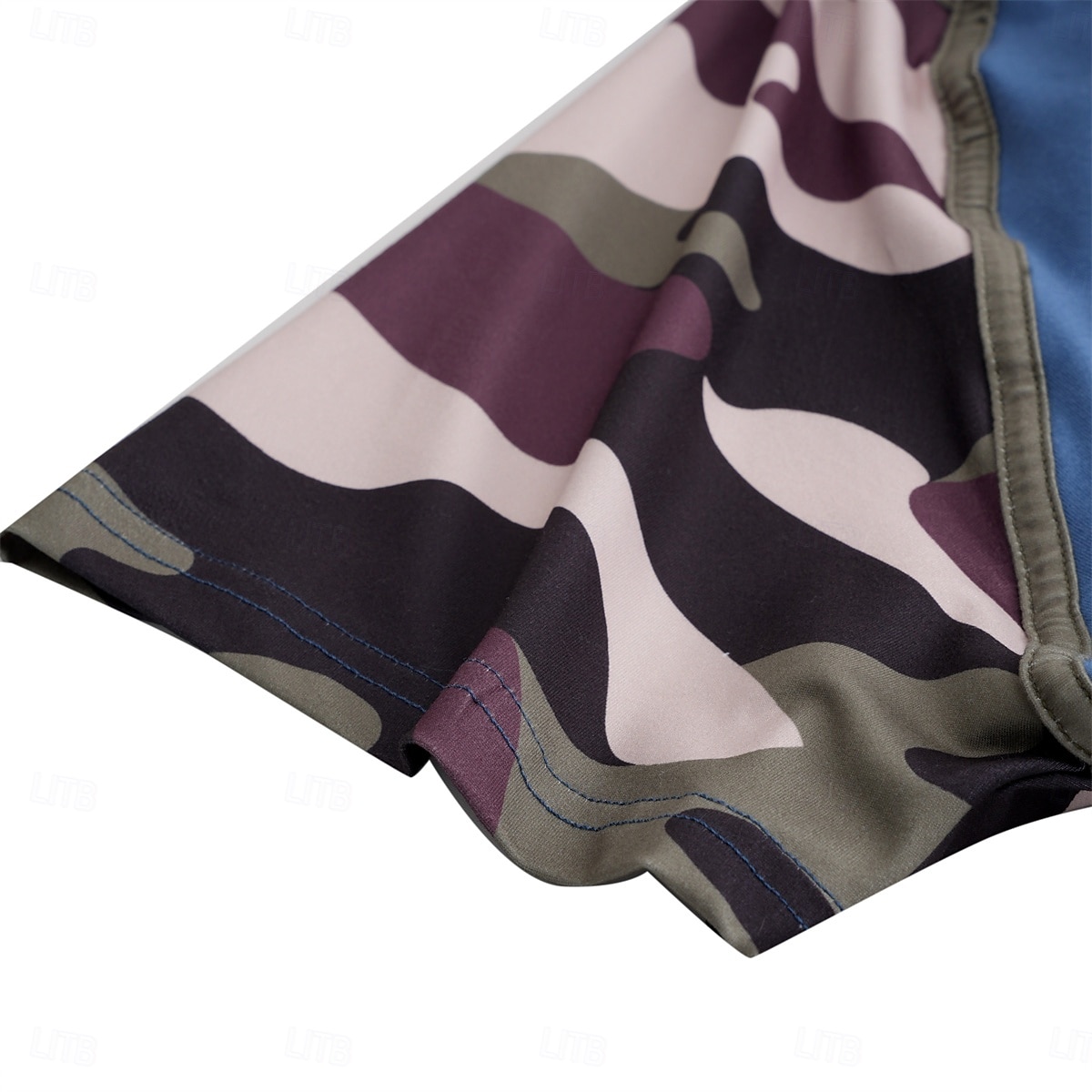 Herr Henleytröja T-tröja Färgblock Henley Utomhus Ledigt Kortärmad Knapp Kläder Mode Designer Bekväm 2025 - $17.99 –P10