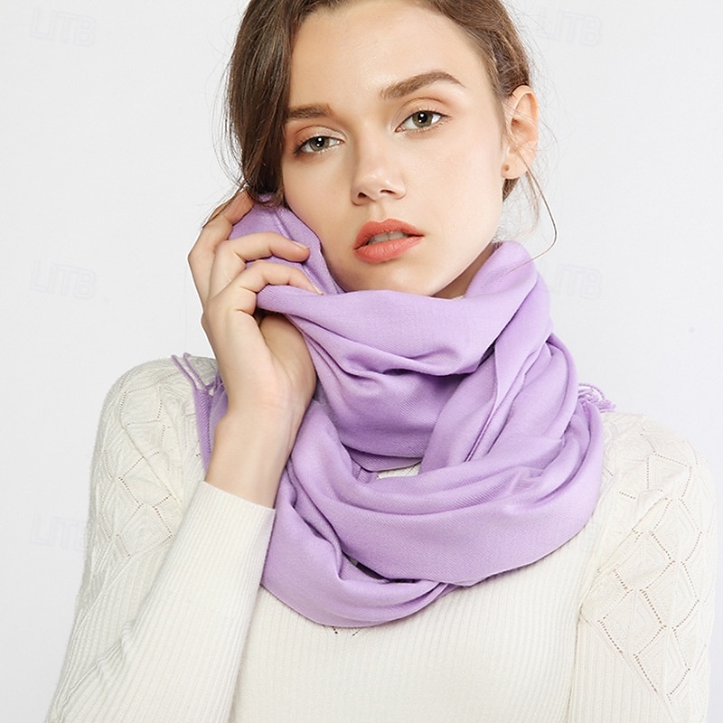 kvinners skjerf pashmina sjal og omslag til kveldskjole brudepike bryllup brude vinter varme lange store skjerf 2025 - $24.99 –P3