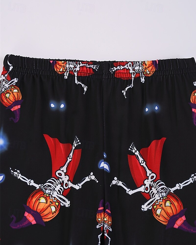 Para Meninos 3D Abóbora Conjuntos de pijama Conjuntos de pijama com camiseta e calça Manga Longa Impressão 3D Outono Inverno Ativo Básico Poliéster Infantil 4 anos + Gola Redonda Casa Diário Normal de 2025 por $16.49 –P6