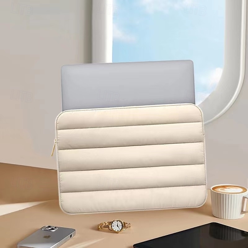 Bolsa para portátil, funda para tableta, funda hinchable para tableta, funda compatible con portátil, a prueba de golpes, color sólido 2025 - $23.99 –P1