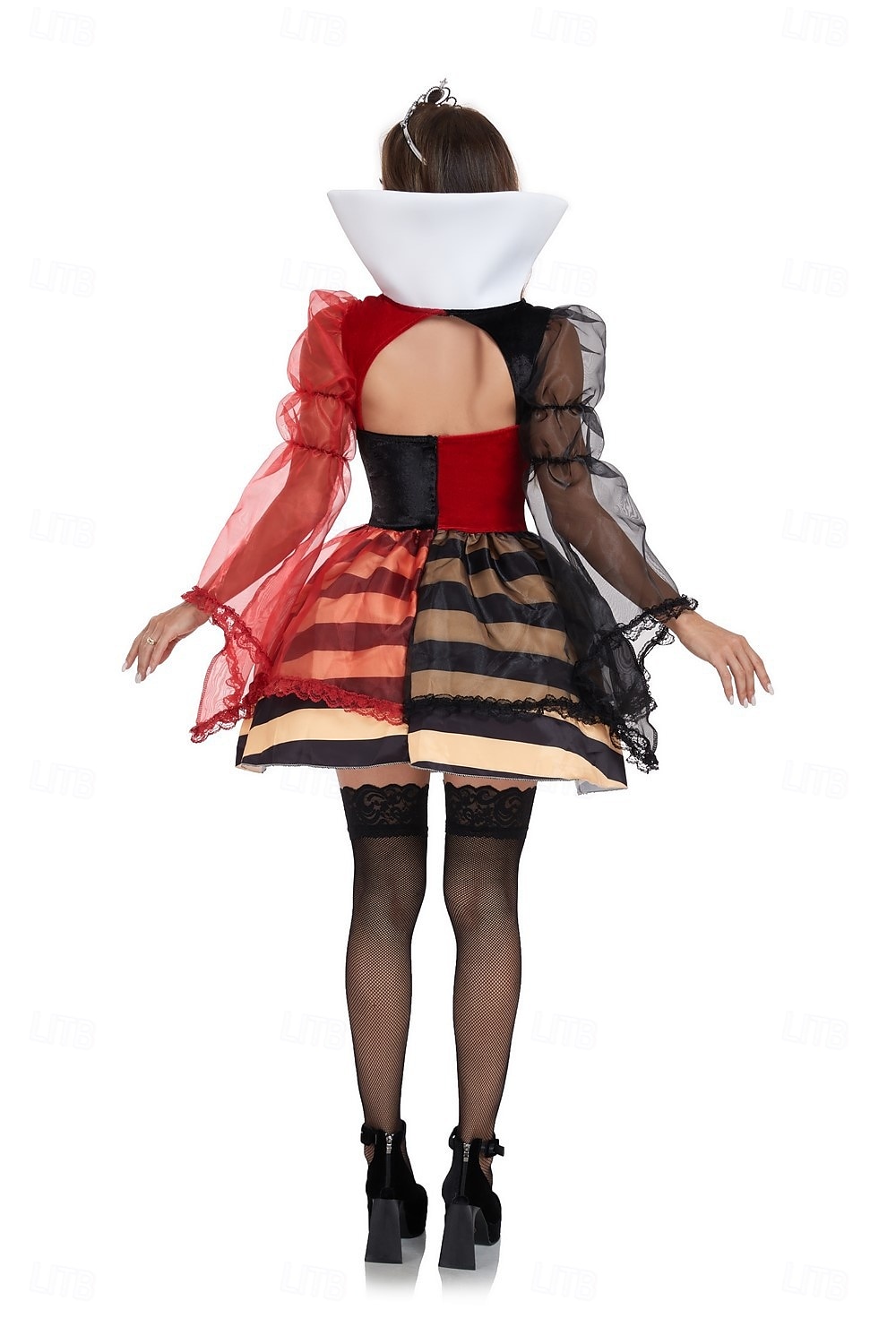 Alice in Wonderland Pohádka srdcová královna Červená královna Jed Šaty Kostým Sexy kostým Obleč se Filmové kostýmy for Dámské Dospělí Karneval Plesová maškaráda Večírek 2025 - $52.99 –P6