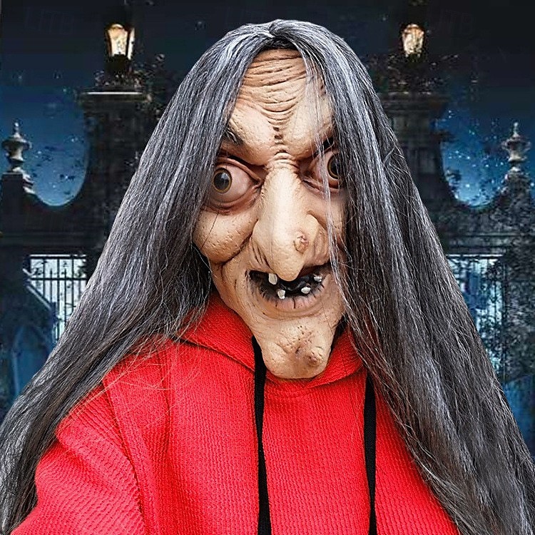 Halloween Boszorkány Maszk Halloween Kellékek Felnőttek Férfiak Nők Unisex Horrorisztikus Ijesztő Jelmez Halloween Karnevál Könnyű Karneváli Jelmez a Walpurgis éjre 2025 - $32.99 –P2