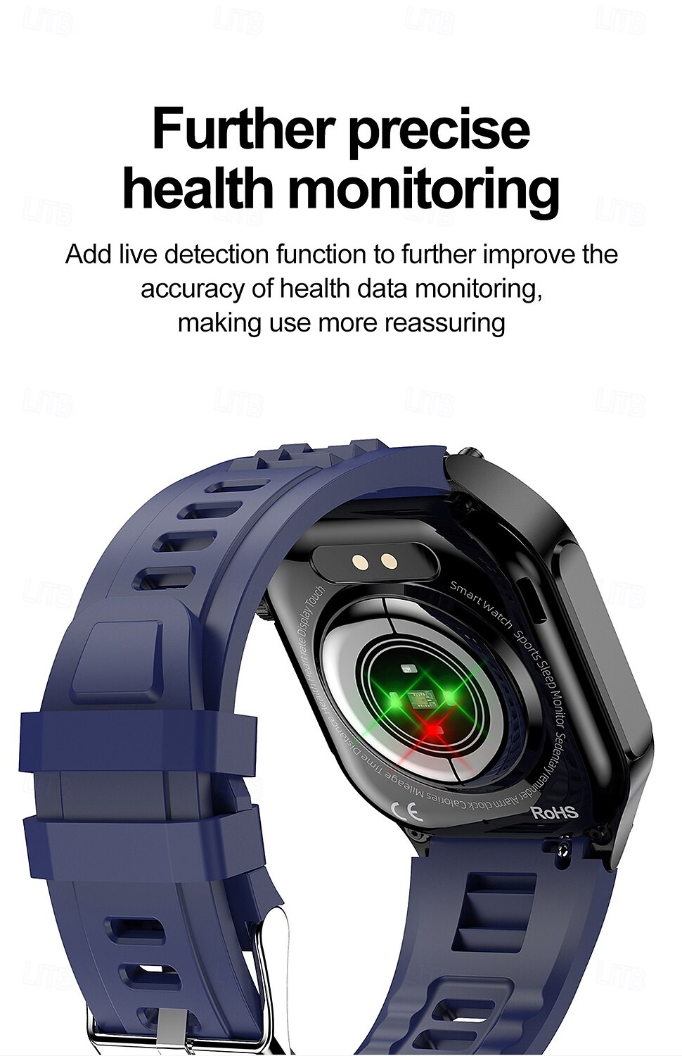 iMosi ET281 Smart Watch 2.04 inch Smartwatch Fitness Running Watch Bluetooth ECG+PPG Temperature Monitoring Pedometer Compatible with Android iOS Women Men Long Standby Hands-Free Calls Waterproof 2025 - $75.99 –P11