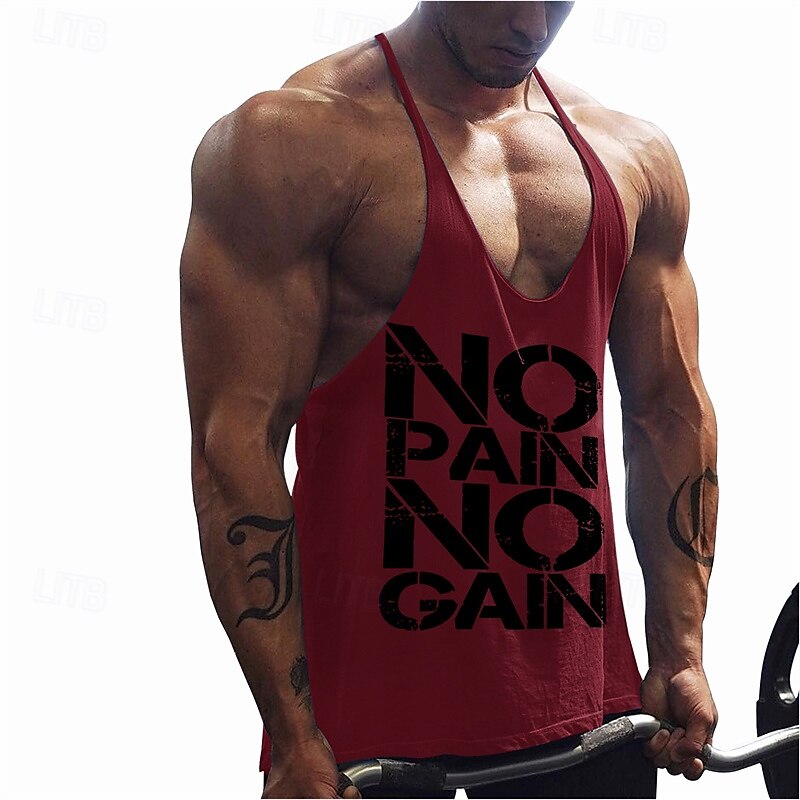 Men's Workout Tank Top Running Tank Top Gym Tank Top Sleeveless Vest / Gilet Casual Athleisure Breathable Quick Dry Soft Gym Workout Running Walking Sportswear Activewear Black White Yellow 2025 - $12.99 –P12